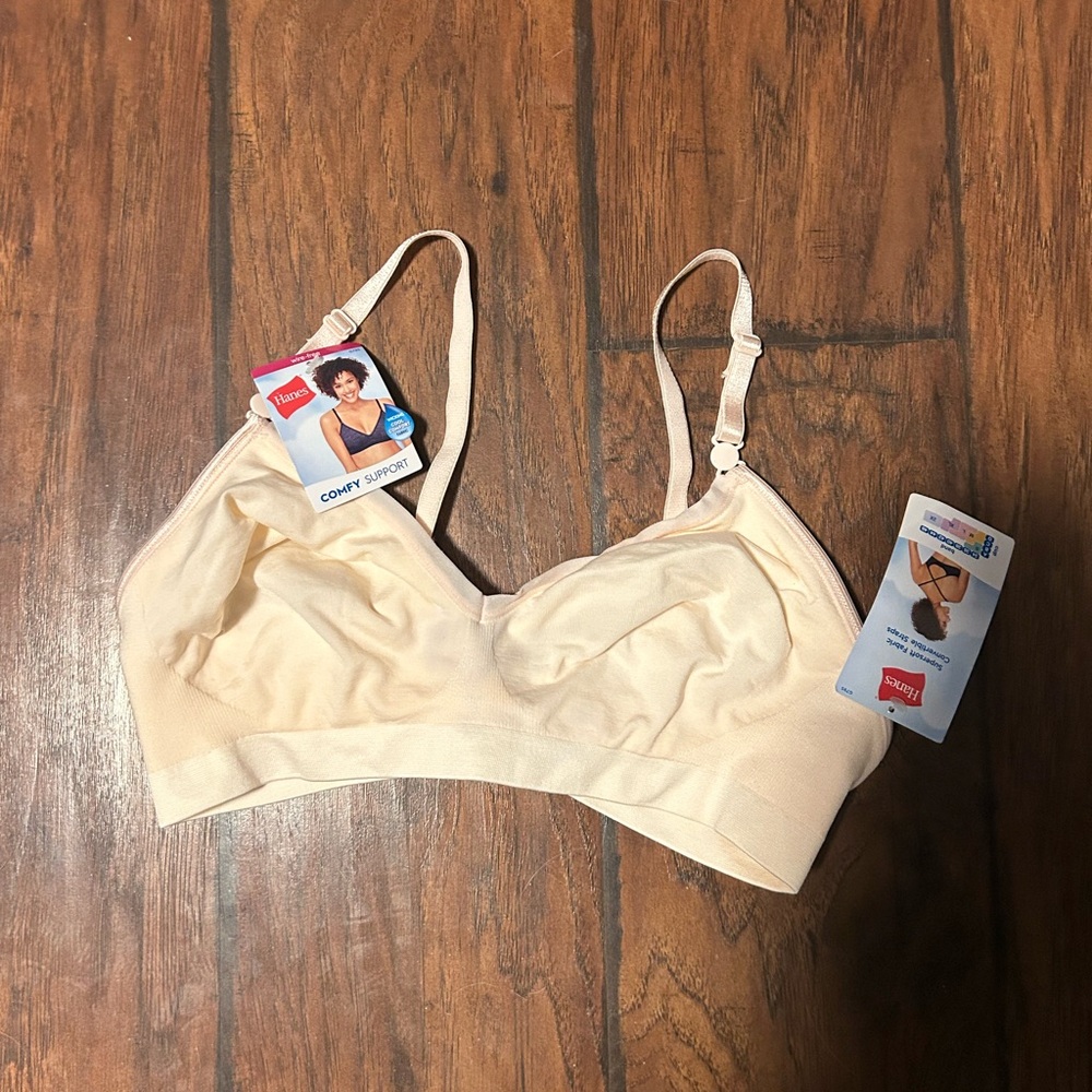 Hanes Women's soft pink Comfy Support Bra